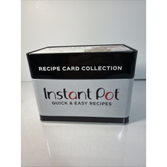 Other - NEW INSTANT POT Official Quick & Easy Recipes 100 Recipe Cards Cookbook Box Tin